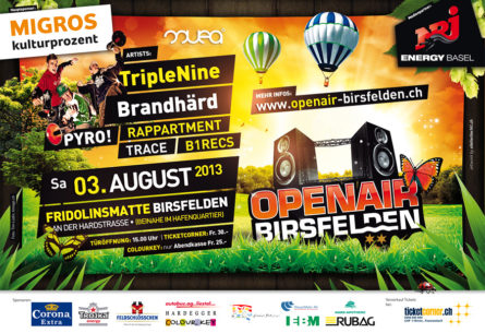 Openair Birsfelden - Flyer DIN A5