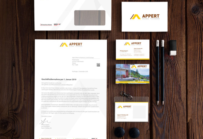 Appert Holzbau AG - Corporate Identity