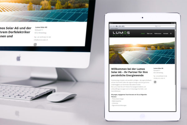 Lumos Solar AG – Responsive Web Design